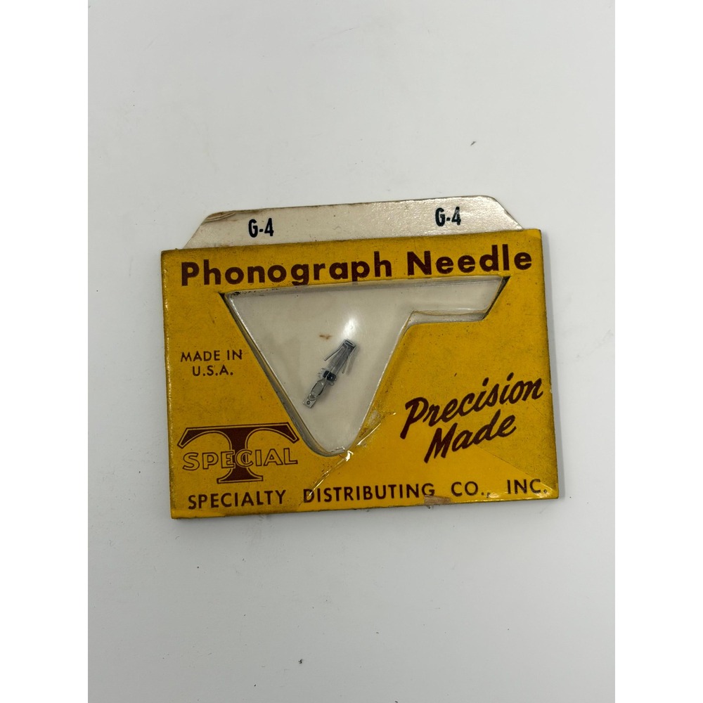 Vintage G-4 Phonograph Needle Specialty Distributing Co GE 4G-01 Replacement NOS